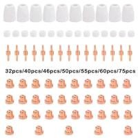 ราคา เคล็ดลับอิเล็กโทรดเครื่องตัดพลาสม่า, PT-31 LG-40, ชุดถ้วยโล่หัวฉีด, เข้ากันได้กับ CUT40, CUT50, CUT60, LGK50, ชิ้นส่วนไฟฉายตัดพลาสม่า, อุปกรณ์เสริม (1731676211451889660)