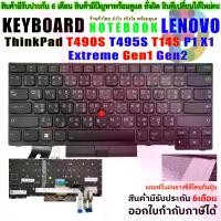 ราคา CODคีย์บอร์ดสำหรับ Lenovo ThinkPad T490S T495S T14S P1 X1 Extreme Gen1 Gen2 แล็ปท็อป ไม่มีกรอบTikTok (1731683087121417952)