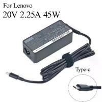 ราคา อะแดปเตอร์ชาร์จคอมพิวเตอร์แล็ปท็อป USB C, 20V 2.25A 45W, สำหรับ Lenovo C330, S330, C340, S340, 100E, T480, T480S, T580, T580S, E480, ประเภท USB C (1732279352533551222)