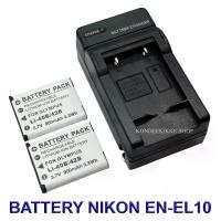 ราคา EN-EL10 \ ENEL10 แบตเตอรี่ \ แท่นชาร์จ \ แบตเตอรี่พร้อมแท่นชาร์จสำหรับกล้องนิคอน Battery \ Charger \ Battery and Charger For Nikon Coolpix Cameras S60,S80,S200,S210,S220,S225,S23 (1730427538624121789)