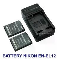 ราคา EN-EL12 \ ENEL12 แบตเตอรี่ \ แท่นชาร์จ \ แบตเตอรี่พร้อมแท่นชาร์จสำหรับกล้องนิคอน Battery \ Charger \ Battery and Charger For Nikon COOLPIX A900,W300,S1100pj,S1200pj,AW120,AW130,P (1730492298559327165)