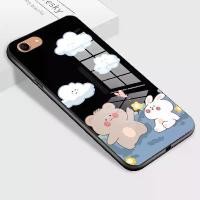 ราคา เคสสำหรับ OPPO A83 เคสโทรศัพท์หมีและกระต่าย เคสกระจกนิรภัยเคลือบเงา เคสกันกระแทก (1729680892970044350)