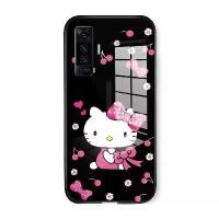 ราคา เคสกระจกนิรภัยสำหรับ VIVO X50VIVO X50 Pro/VIVO X51 5G ลายแมวคิตตี้ เคสโทรศัพท์ป้องกัน ฝาหลังกันกระแทก (1729682469461003198)