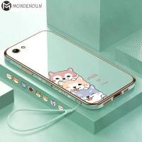 ราคา DH062 ปลอก OPPO A57 2022 Vivo Y11 2019/1906 vivo Y12i Vivo Y81/Y81i/1812 Infinix Note 8/X692 (สายคล้องฟรี) สุนัขการ์ตูนน่ารัก ลายขอบสี่เหลี่ยม (1729610114268826558)