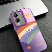 ราคา เคสโทรศัพท์สำหรับ VIVO Y17S เคสสายรุ้งกึ่งโปร่งใส บางเฉียบ ฝ้า Casin (1729938905759910846)
