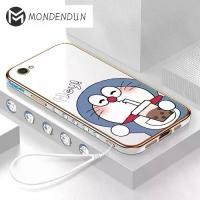 ราคา DH127 เคสสำหรับ VIVO V5 Plus V5+ เคสแฟชั่นการ์ตูนน่ารักโดเรมอนหรูหราชุบโครเมียมนุ่ม TPU เคสโทรศัพท์สี่เหลี่ยมเคสยางสำหรับเด็กผู้หญิง (1729602034261920702)