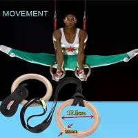 ราคา CODOSPREY-ยิมนาสติกแหวนโ Wood Gymnastic Rings Olympic Rings 1pair Premium Heavy Duty Cross Training Wood Gymnastics Fitness Exercise Rings for Your Home Gym Exercise Rings Workou (1732249832336624264)
