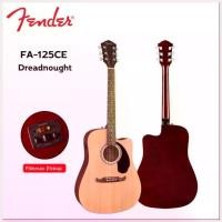 ราคา AnurakStore แบบพกพา กีต้าร์โปร่ง กีต้าร์โปร่งไฟฟ้า Fender FA-125CE Dreadnought Acoustic Guitar (1730423726378289633)