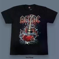 ราคา เสื้อยืดวง AC DC ลายGuitar สกรีนหน้า-หลัง (ป้าย Rock Yeah) (1732187686925928318)