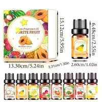 ราคา อุปกรณ์อโรมาเทอราพี, สำหรับใช้ในบ้าน, 1 กล่องมี 8 ขวด, 10ml / 0.358 ออนซ์ของน้ำมันน้ำหอมผลไม้, เหมาะสำหรับทำสบู่, รีฟิลน้ำหอมปรับอากาศในรถยนต์, มีกลิ่นสตรอเบอร์รี่, แคนตาลูป, มะพ (1731934919714375502)