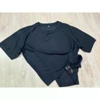ราคา Uniqlo เสื้อยืดกลมทรงหลวม โอเวอร์ไซด์ สีดำ ผ้าบางเป็นผ้าโพลีเอสเตอร์ ไซส์ m (1732066338091992996)