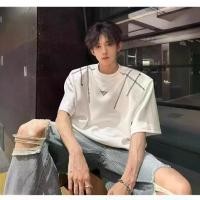 ราคา เสื้อยืดแขนสั้น ดีไซน์ไหล่บุนวม อเมริกัน Niche สไตล์เฮฟวีเมทัล ทรงหลวม สำหรับผู้ชาย ใส่หน้าร้อน shirts men เสื้อ mc ของแท้ผู้ชาย เสื้อ amiri เสื้อ กันยูวี uniqlo ของ แท้ (1731522528104055986)
