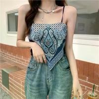 ราคา เสื้อครอปผ้าซาติน สำหรับผู้หญิง ผูกหลัง ผูกโบว์ สายสปาเก็ตตี้ แขนกุด เสื้อเบลาส์ เสื้อ เเจ็คเก็ต ชีฟอง ทูโทน uniqlo bratops แขนยาว แฟชั่น หน้า ร้อน (1731506837157610520)