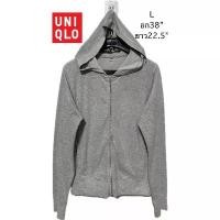 ราคา zฮ20 มือสอง เสื้อคลุมลายหินอ่อนสีเทา uniqlo เสื้อฮู้ดมีซิป แบรนด์ยูนิโคล่ - ขนาด: ใหญ่ ขายดี (1731555800584521035)
