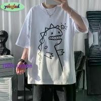 ราคา COD Dinosaurเสื้อยืดผู้หญิง uniqlo ลายไดโนเสาร์ เสื้อยืด คอตตอน ยืดเปล่า คอลูกเรือ นุ่มสบาย (1732207080380271610)