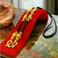 ราคา Discount สร้อยคอผู้ชาย สร้อยคอเครื่องราง เชือกร่ม เชือกร่ม สร้อยคอเชือก แยกทอง หัวมังกรสร้อยคอ ประดับคริสตัล สร้อยคอพระพุทธชุบทองไมครอน (1731409949249668291)
