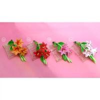 ราคา Discount หวีสับดอกไม้ ดอกลิลลี่ เครื่องประดับ งานดินปั้น (1731943463527352287)