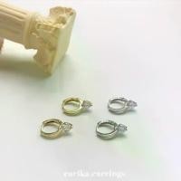 ราคา Discount earika.earrings - gem hoop ต่างหูห่วงเงินแท้จี้เพชรเม็ดใหญ่ (มีให้เลือกสองสี) เหมาะสำหรับคนแพ้ง่าย (1732194637212649551)