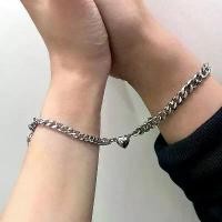 ราคา Discount กำไลคู่ กำไลคู่รัก กำไลคู่แฟน สร้อยข้อมือสแตนเลส ของขวัญวาเลนไทน์ (1731802869289092698)