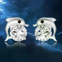 ราคา Discount Silver Dolphin One Leaf ต่างหู ต่างหูเงิน ต่างหูเงินแท้ ต่างหูเงิน925 ต่างหูใบไม้ ต่างหูปลาโลมา (1732242078965860439)