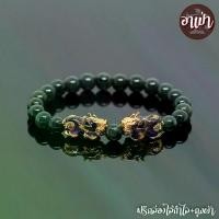 ราคา Discount อาเป่า หินหยกพม่าแท้ 100% โทนเข้ม Jade ขนาด 8 มิล ประดับปี่เซียะ 5 ธาตุ 1 คู่ ปี่เซียะเปลี่ยนสี ปี่เซียะ 5 สี คัดหิน เจ้าแห่งหินมีค่า (1732303154424940739)