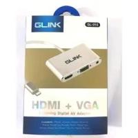 ราคา Discount GLINK อะแดปเตอร์ AV ดิจิตอล HDMI+VGA LIGHTNING GL-010 (1732096604691663300)