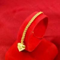ราคา Discount สร้อยข้อมือทอง ลายเปีย ห้อยหัวใจ น้ำหนัก1บาท ยาว7นิ้ว สร้อยข้อมือทองไม่ลอก เครื่องประดับ ทองเหมือนแท้ ผลิตจากช่างฝีมือจากเยาวราช (1731274267260519511)