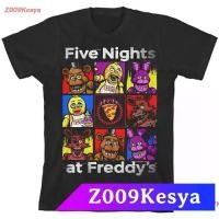 ราคา Z009Kesya เสื้อยืดสีพื้น Five Nights At Freddy's Character Squares T-Shirt discount Freddy เฟรดดี้ (1732081275295992232)