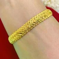 ราคา Discount สร้อยข้อมือทอง ทองโคลนนิ่งเหมือนแท้ สร้อยข้อมือผู้หญิง เครื่องประดับ ทองชุบ 0404 (1732274541488998905)