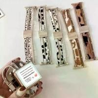 ราคา Discount สายหนัง สายนาฬิกาแฟชั่น สายนาฬิกาลายเสือ สำหรับSmart Watch สำหรับ หน้าปัด 38/40/41/(S10)42mm 42/44/45/46/49mm (1732087614129603660)