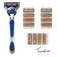 ราคา [จัดส่งทันที] Gillette Fusion Blades 5ชั้น Sharp Shaver Blades Heads มีดโกนเติมได้อย่างปลอดภัยโกน Face Care สำหรับผู้ชาย Beard Precision Clean (1731292582678005075)