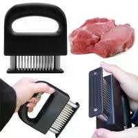 ราคา ของแท้! ส้อมจิ้มเนื้อ ที่ทุบเนื้อ ที่จิ้มเนื้อ เครื่องทุบเนื้อสแตนเลส 48 เข็มแหลมคม อุปกรณ์ทุบเนื้อ สำหรับครัว เร่งเนื้อนุ่มทุกชนิด ใช้งานง่าย Meat Tenderizer Tool 48 Stainless S (1732303662865222524)