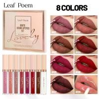 ราคา ชุดลิปสติกเนื้อแมท RD พร้อมบทกวีใบไม้ 8 สี รุ่น Leaf Poem Matte Liquid Lipstick Set Lovely ให้คุณเลือกสีได้ตามใจชอบ (1731192097871989615)