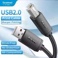 ราคา [Tiktok] Seamwi USB Printer Cable USB Type B Male to A Male USB 2.0 Cable for Canon Epson HP Label Printer DAC 1M 1.5M 2M 3M 8M 10M (1731335469719390283)