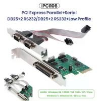 ราคา PCI-E 2 Serial 1 Parallel I/O Card PCI Express to RS232 com Port + Printer LPT (1731751544241752754)