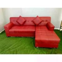ราคา Sofa ถูกมาก ชุดโซฟาเข้ามุม โซฟาตัวแอล โซฟาพักผ่อน เย็บลายสวยงาม งานดี โซฟาเป่าลม (1731916372041500542)