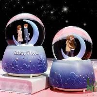 ราคา UoneHome H050 กล่องดนตรีลูกแก้ว คู่รักดวงดาวหิมะ ของขวัญวันเกิด วาเลนไทน์ บริการรับห่อของขวัญ (1731919062856402696)