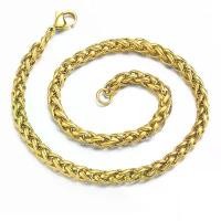 ราคา โซ่เหล็กไททาเนียม ชุบทอง 18K ทันสมัย ดีไซน์เรียบง่าย มีงูมังกรและกระเช้าดอกไม้ โซ่เข็มข้าวสาลี ไม่ซีดจาง ทุกเพศ สร้อย คอกระเป๋าเงิน ช่อ ดอกไม้ วาเลนไทน์ สร้อย คอ สวยๆ สร้อย ค (1732241979449706859)