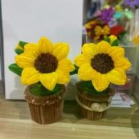ราคา กระถางดอกทานตะวัน (พร้อมส่ง) ลวดกำมะหยี่ handmade รับปริญญา ปัจฉิม ของขวัญ วันเกิด ปีใหม่ วาเลนไทน์ กระถางดอกไม้สุดน่ารัก เหมาะสำหรับตั้งโต๊ะ ตั้งโชว์ เป็นของขวัญให้ในวันสำคัญ Flowers (173171143322937