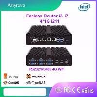 ราคา คอมพิวเตอร์อุตสาหกรรมไร้แฟน, Anyrevo H16, BKHD H16 ความปลอดภัยในโลกไซเบอร์, 4*1G i211, 4*RS232/2*RS485, 4G Wifi, Intel Core i7-8550U และ i3-7100U (1731517884567618671)