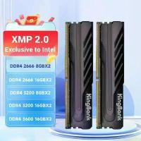 ราคา หน่วยความจำ RAM, KingBank, รุ่น DDR4, 16gbx2, 8gbx2, ความถี่ 2666MHz, 3200MHz, 3600MHz, XMP, 8GB, 16GB, 32GB, ความจุมา 288pin, เฉพาะสำหรับ CPU Intel (1731089049850513600)