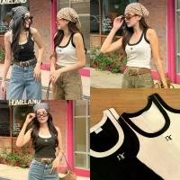 ราคา NICHARIS - เสื้อกล้ามทูโทน รุ่น Ruby Top เกาะอก ไป ทะเล แขนกุด สายเดี่ยว เสื้อครอป (1731680572470625916)