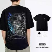 ราคา สินค้าฮิต ผู้ชาย เชิ้ต เสื้อยืด Attack on Titan - Levi Ackerman - ลายอนิเมะ สำหรับผู้ชายและผู้หญิง สไตล์ Unisex ขนาด S-3XL (2025)Man Clothing Cotton คอกลม Tshirt ผ้าฝ้าย ผ้าสำลี ผ้าไหม ลำลอง (17318474