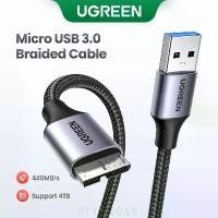 ราคา Ugreen สายเคเบิล Micro USB 3.0 USB 3.0 A เป็น Micro B ไนล่อนถัก ฮาร์ดไดรฟ์ภายนอก สําหรับ Samsung Galaxy S5 Note 3 Pro 12.2 ดิจิทัลตะวันตก Toshiba My Passp พร้อมส่ง (1732017887707301389)