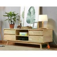 ราคา ตู้วางทีวีไม้ยางพารา Indy Furniture รุ่น Mammos สีธรรมชาติ (1730863365297507000)