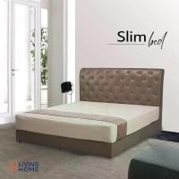 ราคา เตียงนอนหนังไหม 3.5, 5, 6 ฟุต รุ่น SLIM จาก Livinghome Furniture Mall (1729588806147934220)
