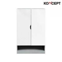 ราคา Koncept Furniture ตู้รองเท้า รุ่น Preem ขนาด 60 ซม. สีขาว (60X40X120 ซม.) (1729661924482189562)