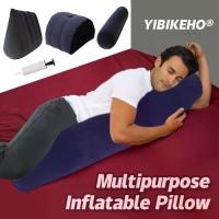 ราคา [ส่งฟรี] [Hot]Double Air Pillow Neck Support Spine Relief Cushion for Air Mattress Inflatable Pillow Camping Furniture Sleeping Bolster Hugging Pillow with Hole Portable Multipur (1732078957442271751)