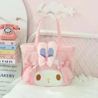 ราคา น่ารักมากแกร๊ กระเป๋าหิ้ว My Melody x My Sweet Piano ใบใหญ่ ด้านในมีช่องแบ่งสำหรับแยกของ สายยาวสะพายไหล่ได้ ขนาด 40×30 ขายร้อน (1732089268733248846)