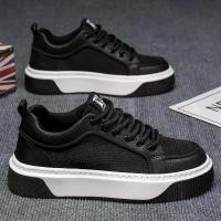 ราคา รองเท้าผู้ชาย, แฟชั่นใหม่ฤดูร้อนปี 2025, รองเท้าผ้าใบลำลอง, พื้นหนา, สบาย, อินเทรนด์, กีฬาและอเนกประสงค์, สไตล์เกาหลี, สีดำ, อินเทรนด์ รองเท้า vans แท้ vans แ ท ้ (1732148413199582468)